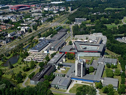 Birdseye view of the University