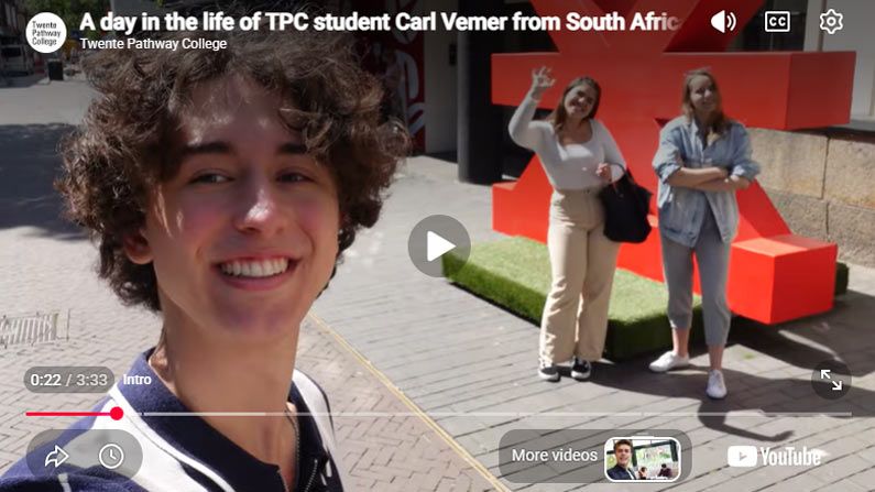 Play Video - A day in the life of TPC student Carl Vemer from South Africa